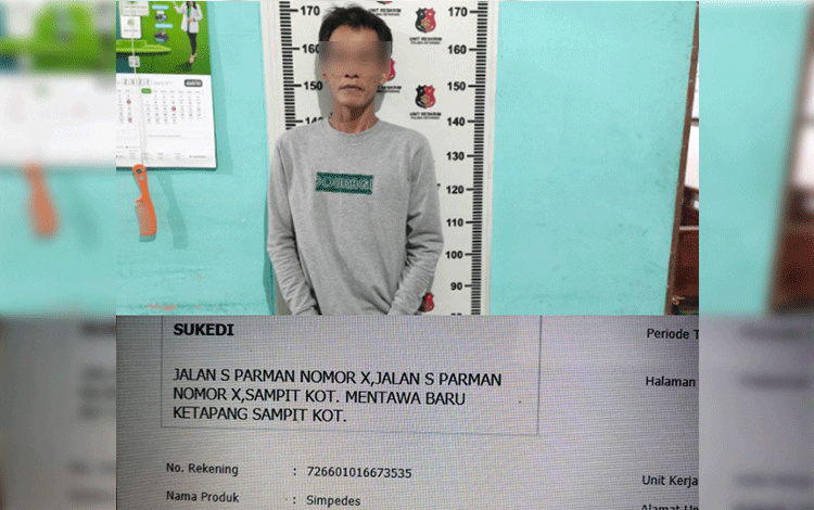 PNS Disdamkarmat Kotim Menipu Belasan Juta Ditangkap, Kronologinya Unik