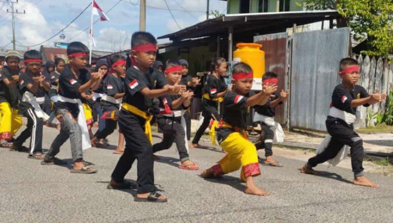 Ratusan Pesilat Cilik dari Bangkuy Salamat Adang Halikinnor