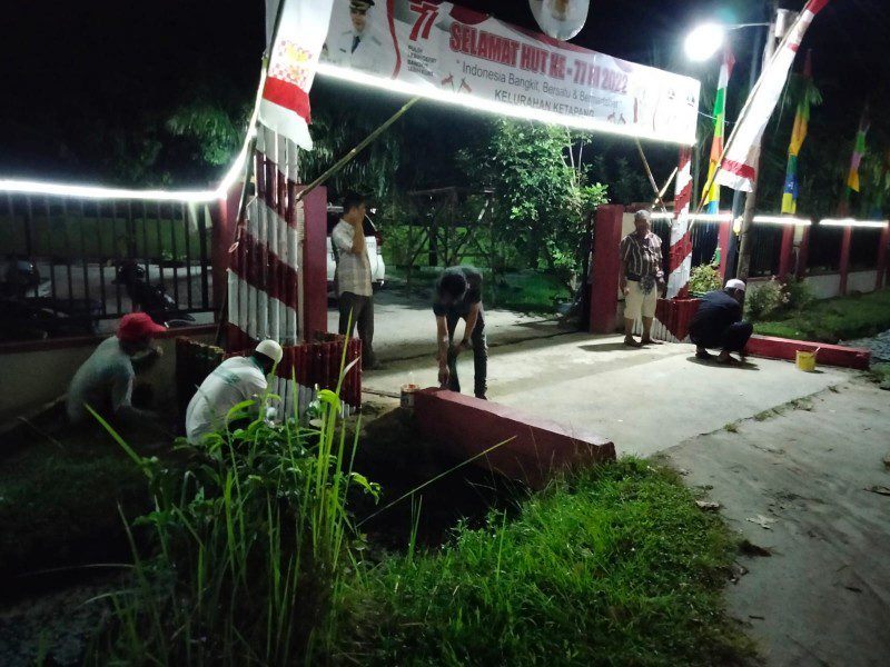 Perkantoran di Sampit Ramai-Ramai Memasang Pernak-pernik Bernuansa Kemerdekaan