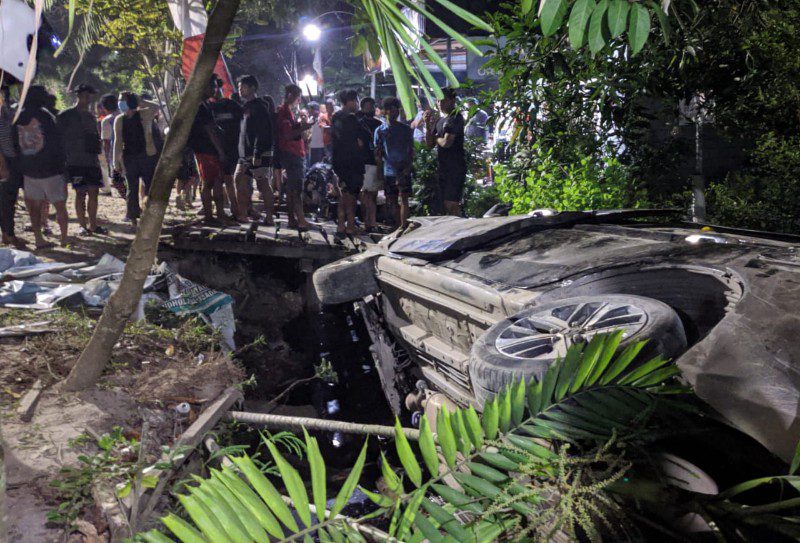 Sopir Mobil Xpander Tabrak Pohon di Jalan Jendral Sudirman Sampit Masih di Bawah Umur