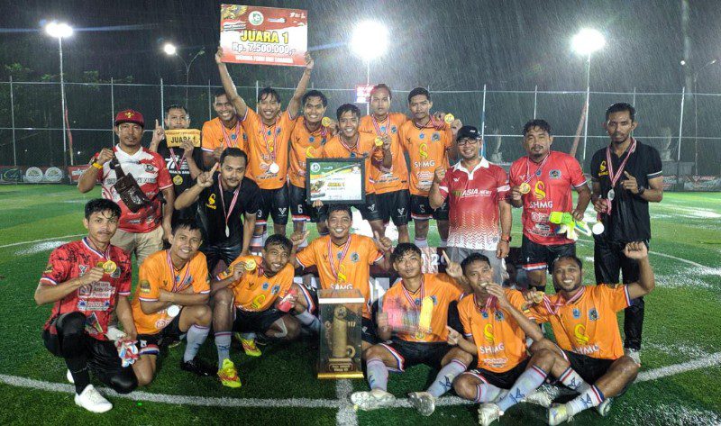 SHMG Lamongan Juara Wengga Cup II Mini Soccer, Usai Kalahkan RSUD Murjani