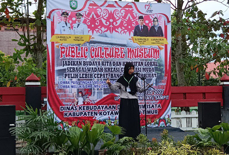 Lomba Baca Puisi Public Culture Museum Sampit Diikuti 22 Pelajar SMP di Kotim