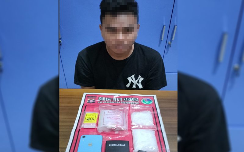 Bandar Narkotika di Sampit ini Simpan Sabu 123,32 Gram di Rumah Orangtua di Desa Luwuk Bunter