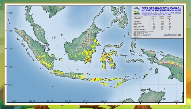 Waspada Karhutla! Dua Titik Panas Terdeteksi di Teluk Sampit