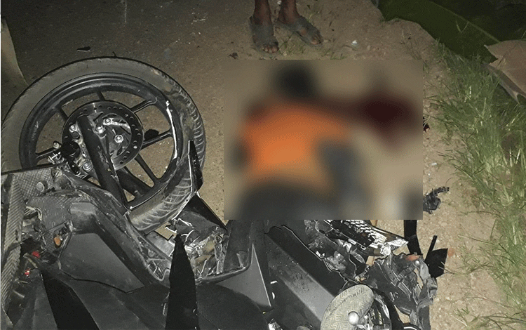 Mr X Tewas Tabrakan dengan Truk di Pundu