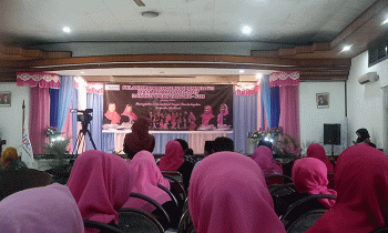 Acara pelantikan pengurus Ikatan Pengusaha Muslimah Indonesia IPEMI Kotim Sabtu 29 Oktober 2022.