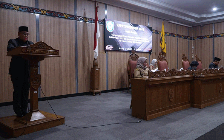 DPRD Kotim Paripurna Soal APBD 2023, Halikin Sampaikan Ini
