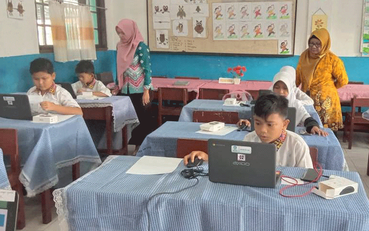 SDN 10 Mentawa Baru Hulu ANBK Secara Mandiri