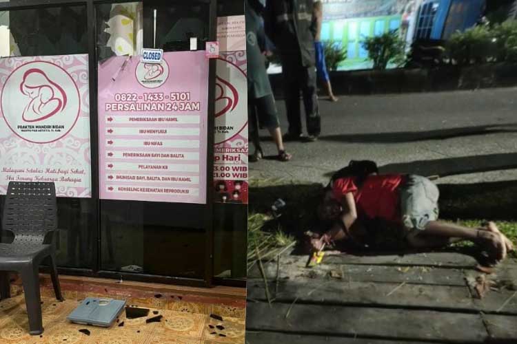 Nekat Lempari Sejumlah Kaca Rumah dan Toko, Pria Ini Diikat dan Diserahkan Ke Polsek Baamang