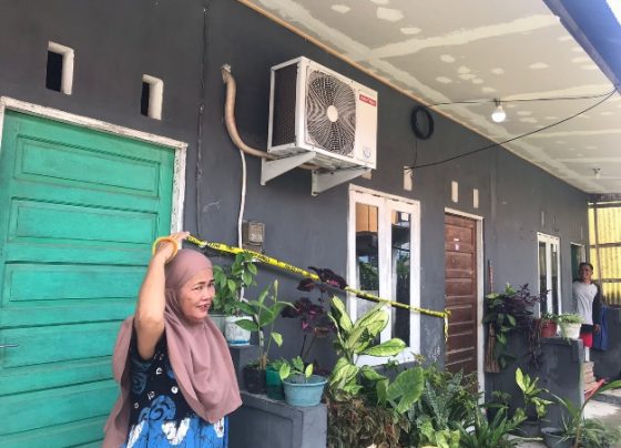 Suasana barak yang menjadi tempat penganiayaan dan penyekapan di Jalan Perca Kecamatan Mentawa Baru Ketapang Sampit Kotawaringin Timur