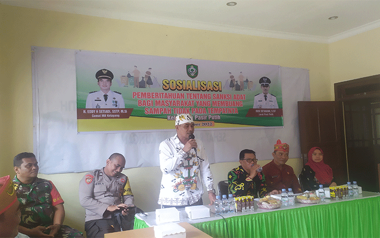 Sanksi Adat Mulai November, Lurah Pasir Putih: Kami Tak Ingin Sampit Seperti Bantar Gebang