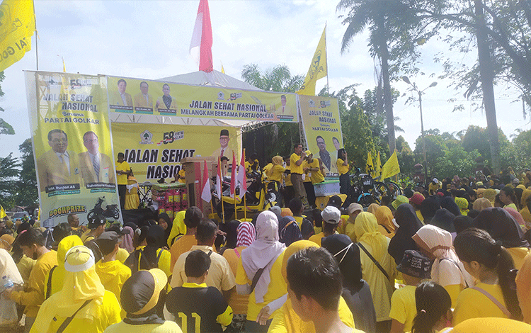 Jalan Sehat Partai Golkar Dilaksanakan Serentak di 500 Kota/Kabupaten