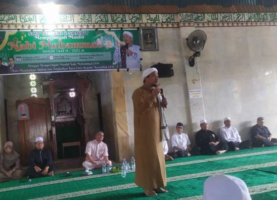 siswi SMPN 2 Sampit di Masjid Al Falah Kotim Rabu 19 Oktober 2022