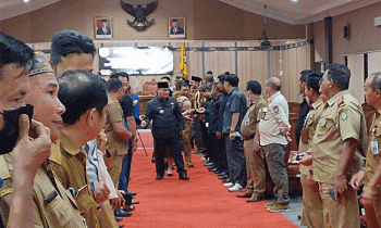 Akhir sesi Rapat Paripurna DPRD Kotim Masa Sidang III dengan Pemkab Kotim Selasa 22 November 2022.