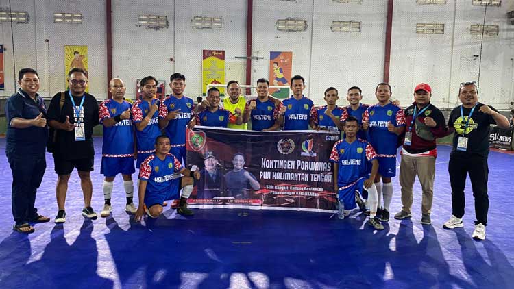 Bikin Bangga, PWI Kalteng Masuk Final Futsal Porwanas Malang Raya