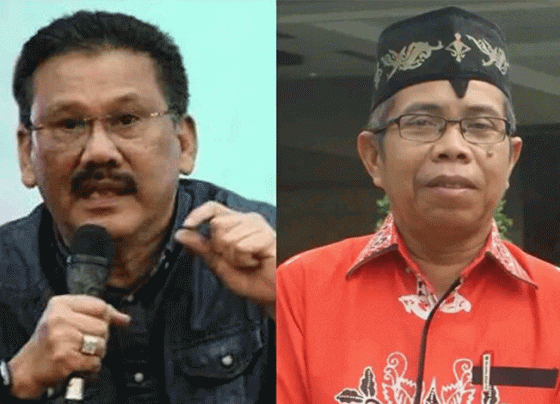 Dari kiri ke kanan Ilham Bintang dan Sutransyah