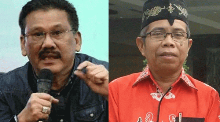 Dari kiri ke kanan Ilham Bintang dan Sutransyah