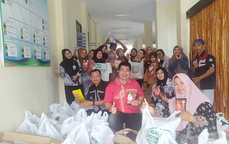 PGRI Kotim Himpun Bantuan untuk Guru Terdampak Banjir