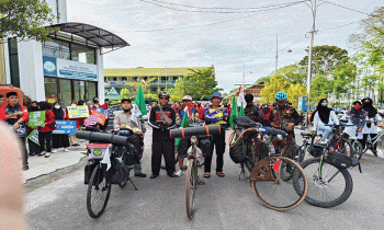 PW Muhammadiyah Kalteng Lepas Tim Gowes ke Muktamar Muhammadiyah di Surakarta