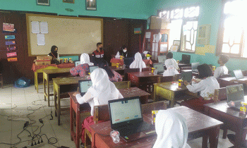 Pelaksanaan ANBK Tingkat SD 2022 di Kotim.