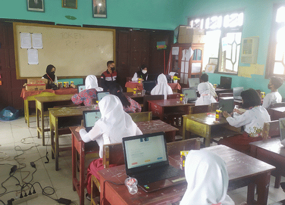 Pelaksanaan ANBK Tingkat SD 2022 di Kotim.