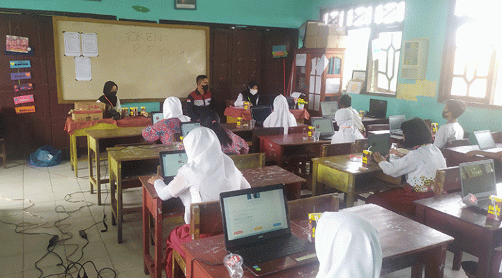 Pelaksanaan ANBK Tingkat SD 2022 di Kotim.