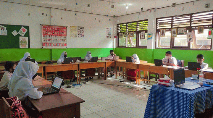 Pelaksanaan ANBK di SDN 8 MB Hulu Senin 31 Oktober 2022.