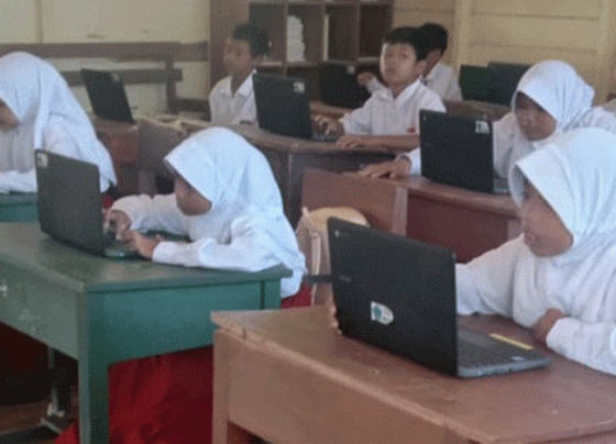 Pelaksanaan ANBK tingkat SD di Kotim 2022.