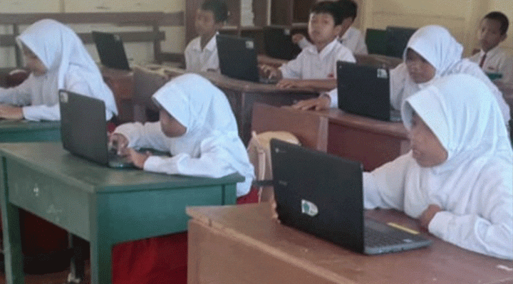 Pelaksanaan ANBK tingkat SD di Kotim 2022.