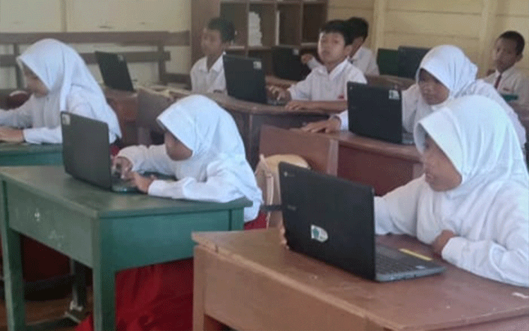 SDN 8 MB Hulu Laksanakan ANBK Hingga Sore