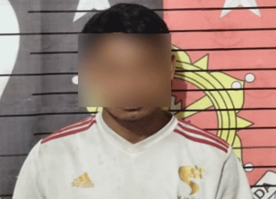 Pelaku percobaan pemerkosaan usai diringkus jajaran Polsek Parenggean.