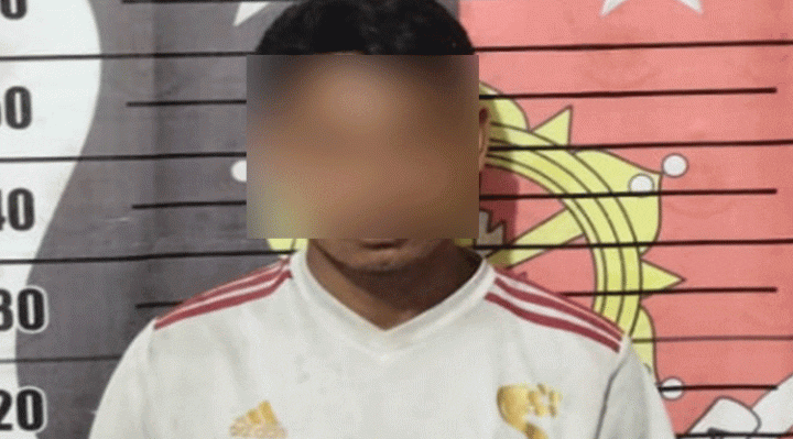 Pelaku percobaan pemerkosaan usai diringkus jajaran Polsek Parenggean.