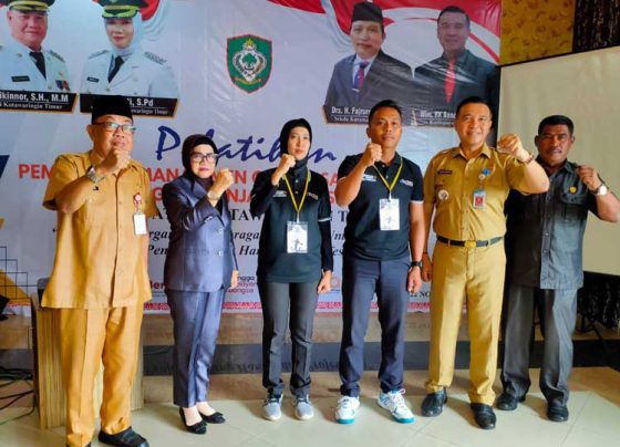 Pembukaan pelatihan manajemen organisasi olahraga guru Penjaskes di Kotim tahun 2022 Selasa 22 November 2022.