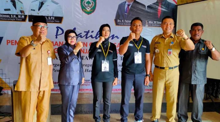 Pembukaan pelatihan manajemen organisasi olahraga guru Penjaskes di Kotim tahun 2022 Selasa 22 November 2022.