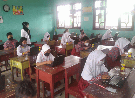 SDN 1 Sawahan Laksanakan ANBK mandiri hari pertama Rabu 2 November 2022.