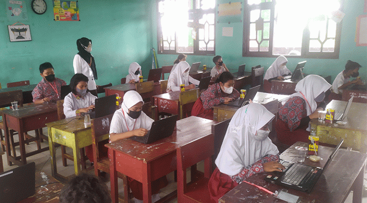 SDN 1 Sawahan Laksanakan ANBK mandiri hari pertama Rabu 2 November 2022.