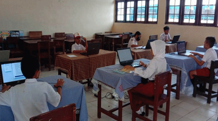 SDN 4 Sawahan melaksanakan ANBK mandiri Selasa 1 November 2022.