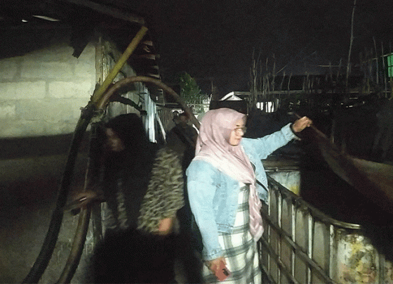 Wakil Bupati Kotim Irawati saat melakukan pengecekan di eks Lokalisasi Pasir Putih Km 12.