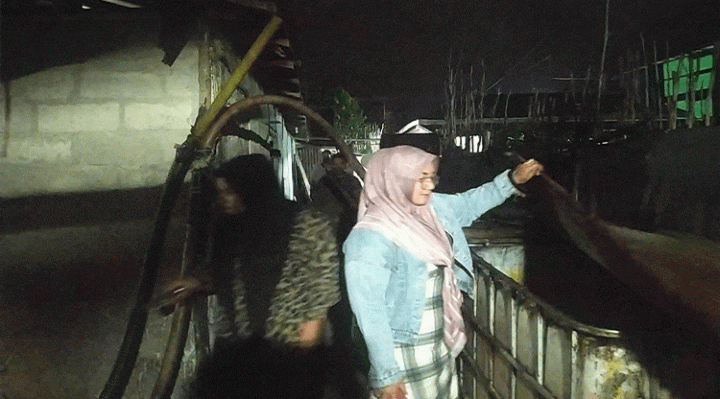 Wakil Bupati Kotim Irawati saat melakukan pengecekan di eks Lokalisasi Pasir Putih Km 12.