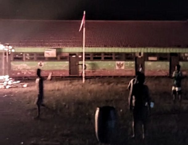 Bekas Kantor SDN 2 Cempaka Mulia Timur Terbakar