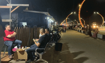 Bupati Kotawaringin Timur Halikinnor kopdar di Terowongan Nur Mentaya Sabtu malam 24 Desember 2022.