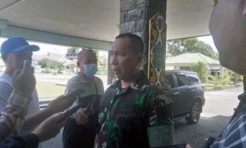 Dandim 1015 Sampit Letkol Abdul Hamid diwawancarai Sabtu 31 Desember 2022