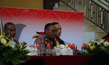 Kabag Ops Kompol Samsul Bahri pada saat paparan.