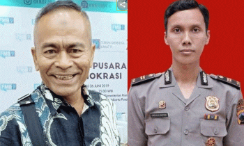 Kolase dari kiri Ketua PWI Pusat Atal S Depari dan Iptu Umbaran Wibowo