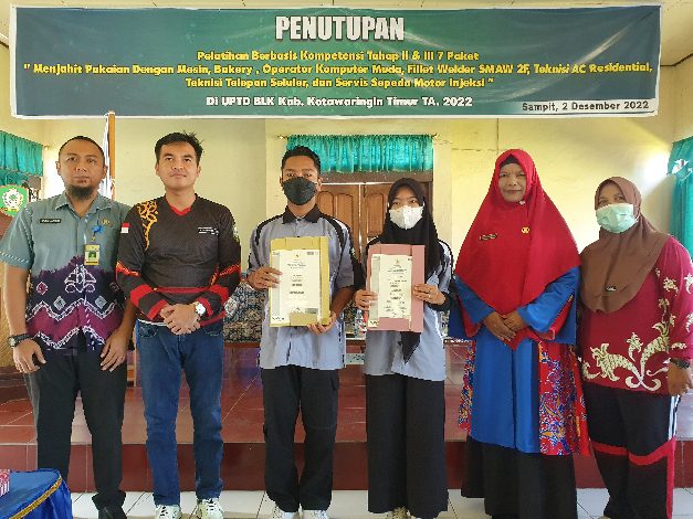 Peserta Pelatihan Kompetensi Kerja di Kotim Diminta Manfaatkan Bekal yang Diberikan