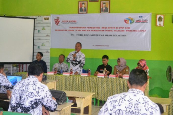 PC PGRI MHS Gelar Pendampingan Pembuatan Aksi Nyata di PMM dan Pembuatan Modul Ajar P5
