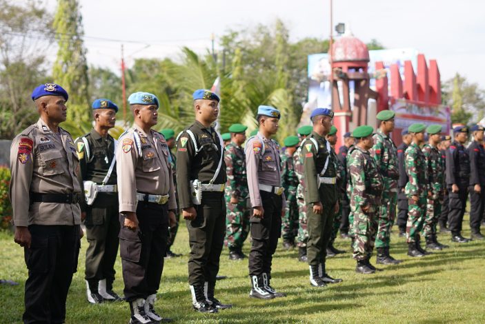 Polres Kotim Laksanakan Apel Gelar Pasukan Operasi Lilin Telabang