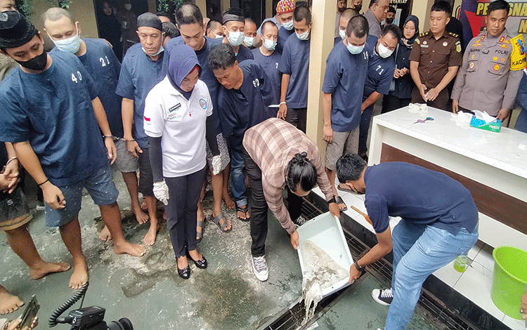 Polres Kotim Ungkap 147 Kasus Narkoba plus Barbuk Sabu 3 Kg