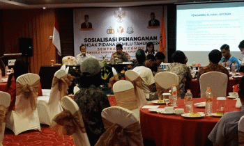 Suasana Bawaslu Kotim menggelar sosialisasi tindak pidana pemilu 2024 Rabu 28 Desember 2022.