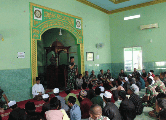 Suasana doa bersama Kodim 1015 Sampit Sabtu 31 Desember 2022.